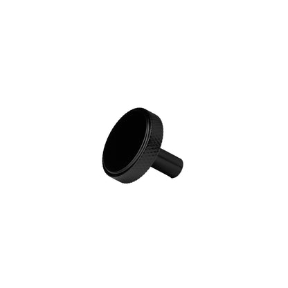 B‑0061 Enigma knob in polished brass, modern style diameter 35 mm  knob thickness and 10 mm stem, suitable for kitchen drawers, cabinets and wardrobes