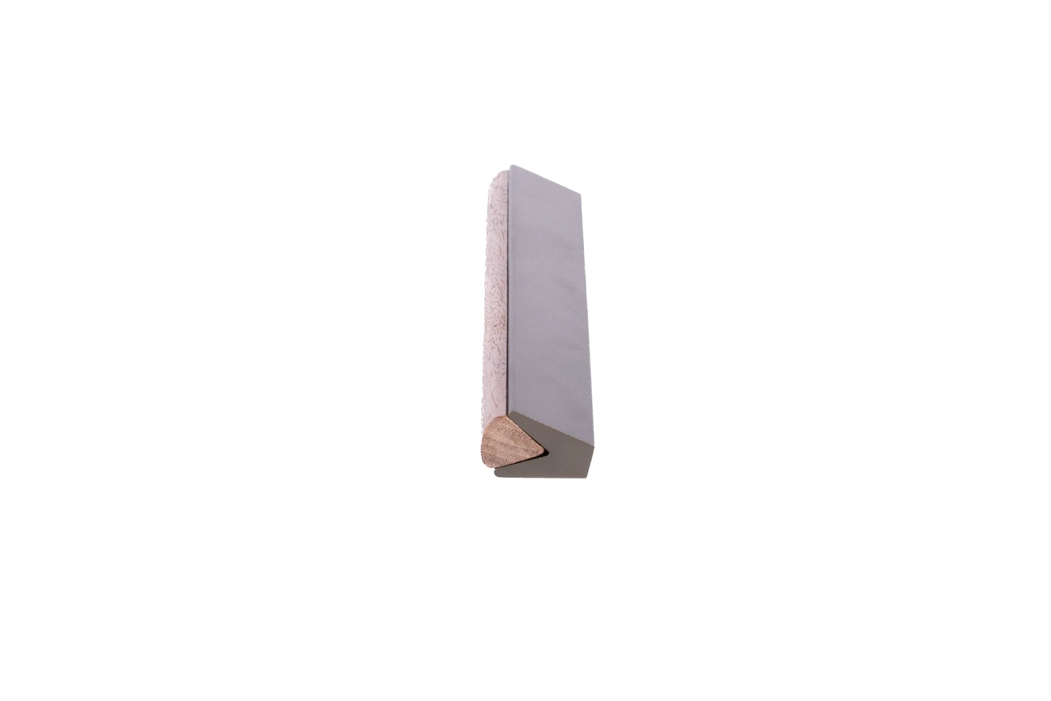 Drawer pull handle, Wood+aluminium, brown brushed finish, Mantara, Esha Handle W-0016, perfect for kitchen drawers and dressers
