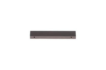 Drawer pull handle, Wood+aluminium, brown brushed finish, Mantara, Esha Handle W-0016, perfect for kitchen drawers and dressers