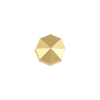 Fiore knob B-0006, dark gold brass, Dia35mm H30mm, brushed finish, for drawers &amp; wardrobes by Mantara