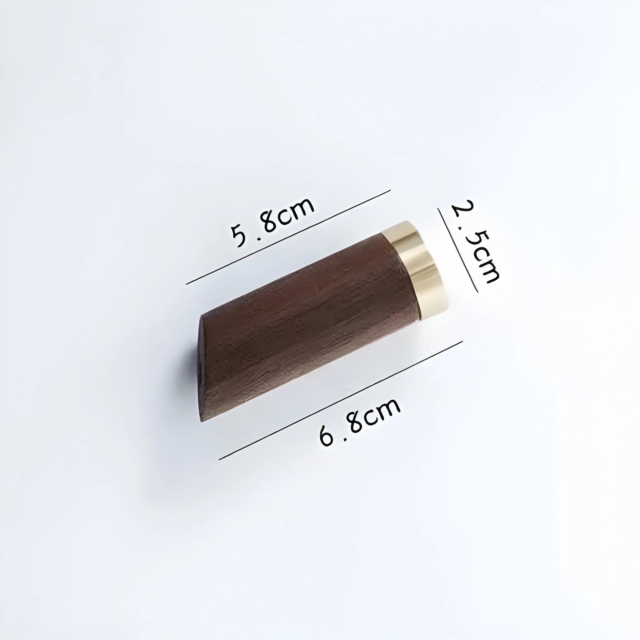 Mantara Flair Hook W-0013 is a natural wood &amp; brass wall hook in walnut  with polished finish, ideal for homes &amp; hotels.