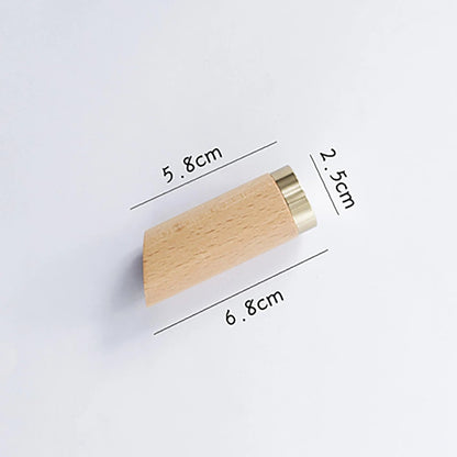 Flair Hook W-0013 in beige&amp; polished brass, size Dia30×H68mm, ideal for home &amp; hotel spaces—by Mantara.
