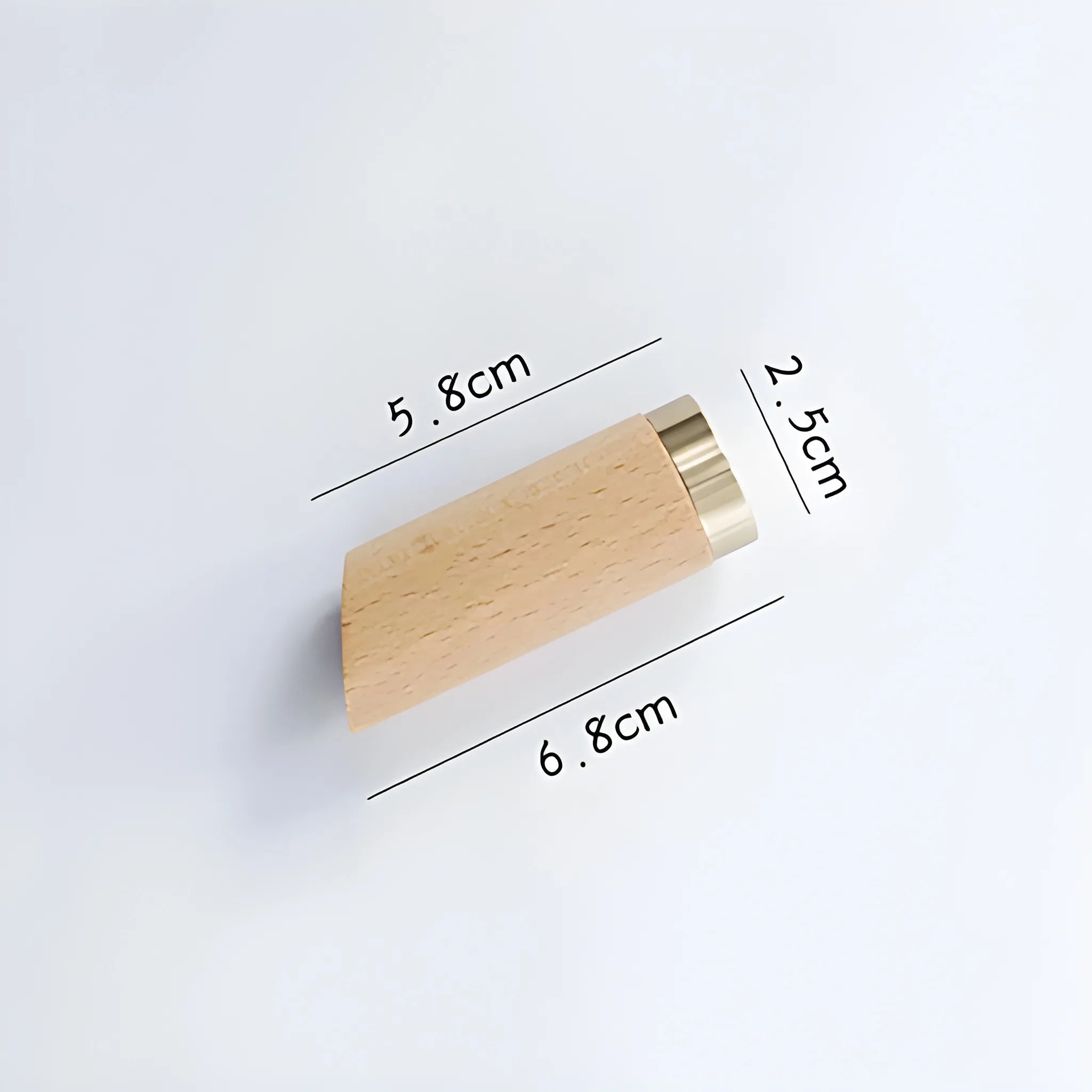 Mantara Flair Hook W-0013 is a natural wood &amp; brass wall hook in beige with polished finish, ideal for homes &amp; hotels.