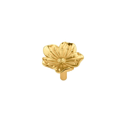 MANTARA Flora Knob B-0018, Dia42mm H33mm gold brass knob for drawers, cabinets, kitchens &amp; furniture