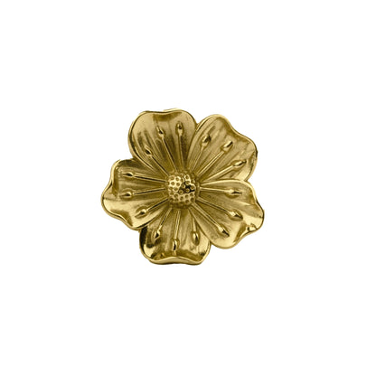 MANTARA Flora Knob B-0018, Dia42mm H33mm gold brass knob for drawers, cabinets, kitchens &amp; furniture