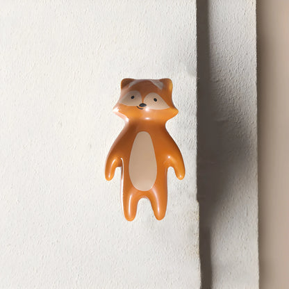 The Mantara CR-0001-Fox Foxy Knob is a modern orange ceramic knob with a polished finish, perfect for wardrobes, cabinets, and kids&