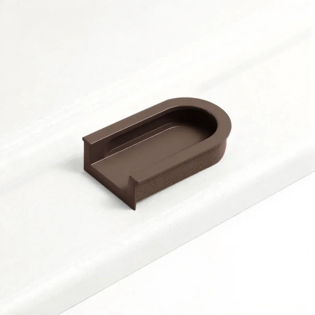 Norvia Handle AL-0026 aluminium alloy cabinet handle, brushed finish, sizes 64mm 110mm, black white green brown beige grey, for drawers &amp; wardrobes by Mantara
