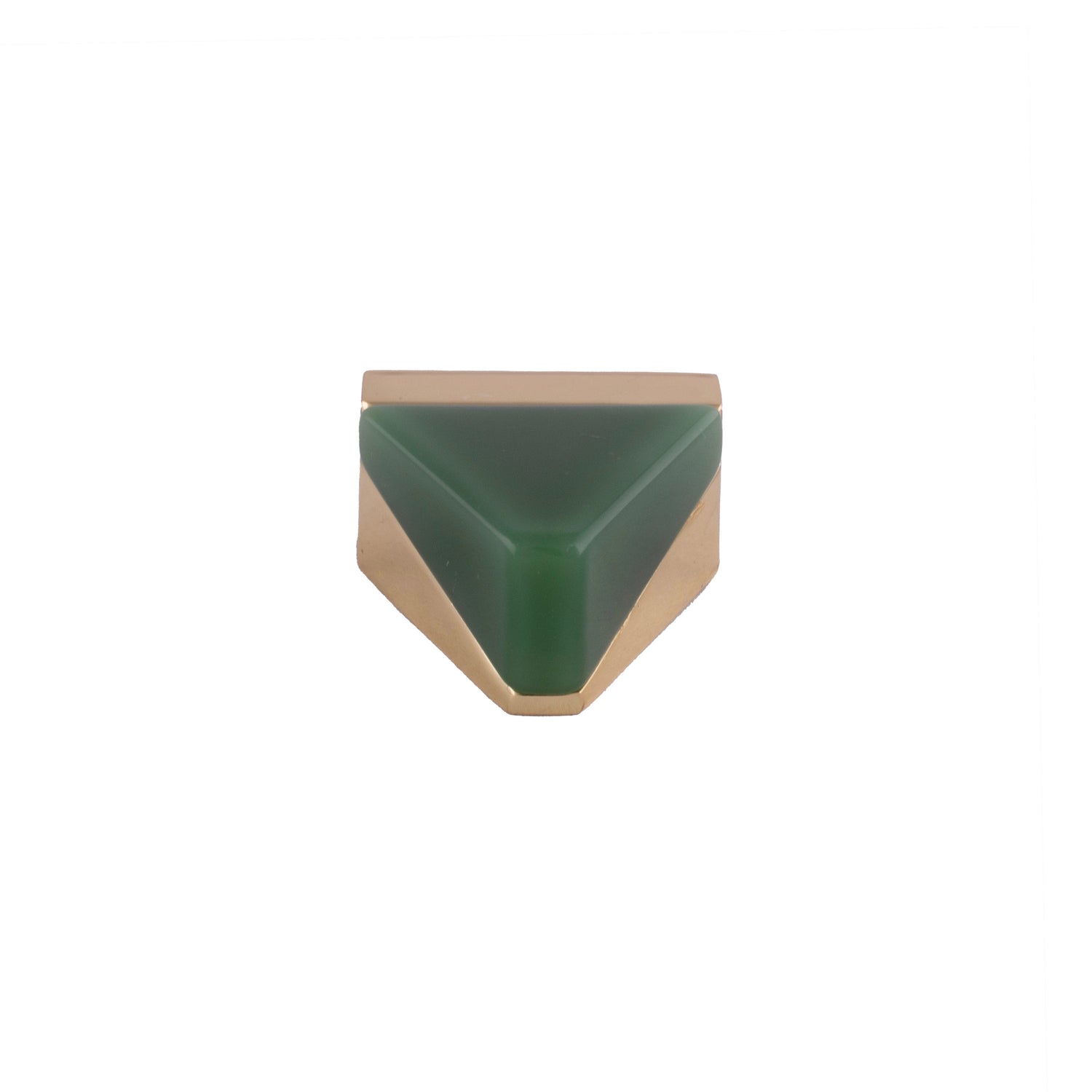Mantara Gable Knob Z-0001 is a modern zinc alloy and agate knob in  green, ideal for cabinets and drawers.