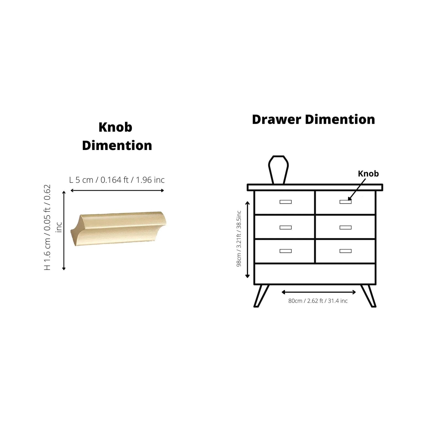 Mantara B‑0078 Galactic handle in brushed brass, available in sizes from 32 mm to 400 mm, sleek modern pull for wardrobes, doors, drawers and kitchen cabinets by Mantara.