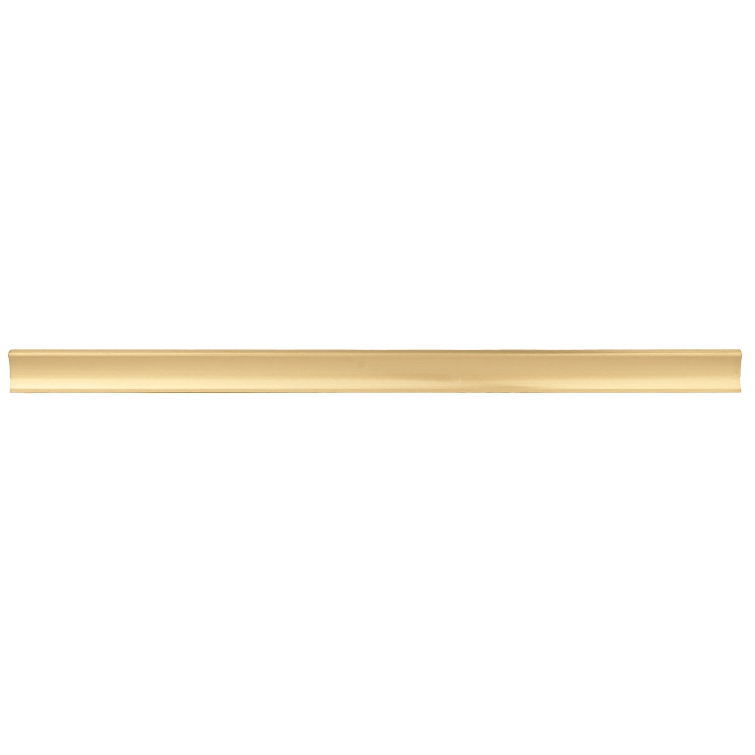  B‑0078 Galactic handle in brushed brass, available in sizes from 32 mm to 400 mm, sleek modern pull for wardrobes, doors, drawers and kitchen cabinets by Mantara.