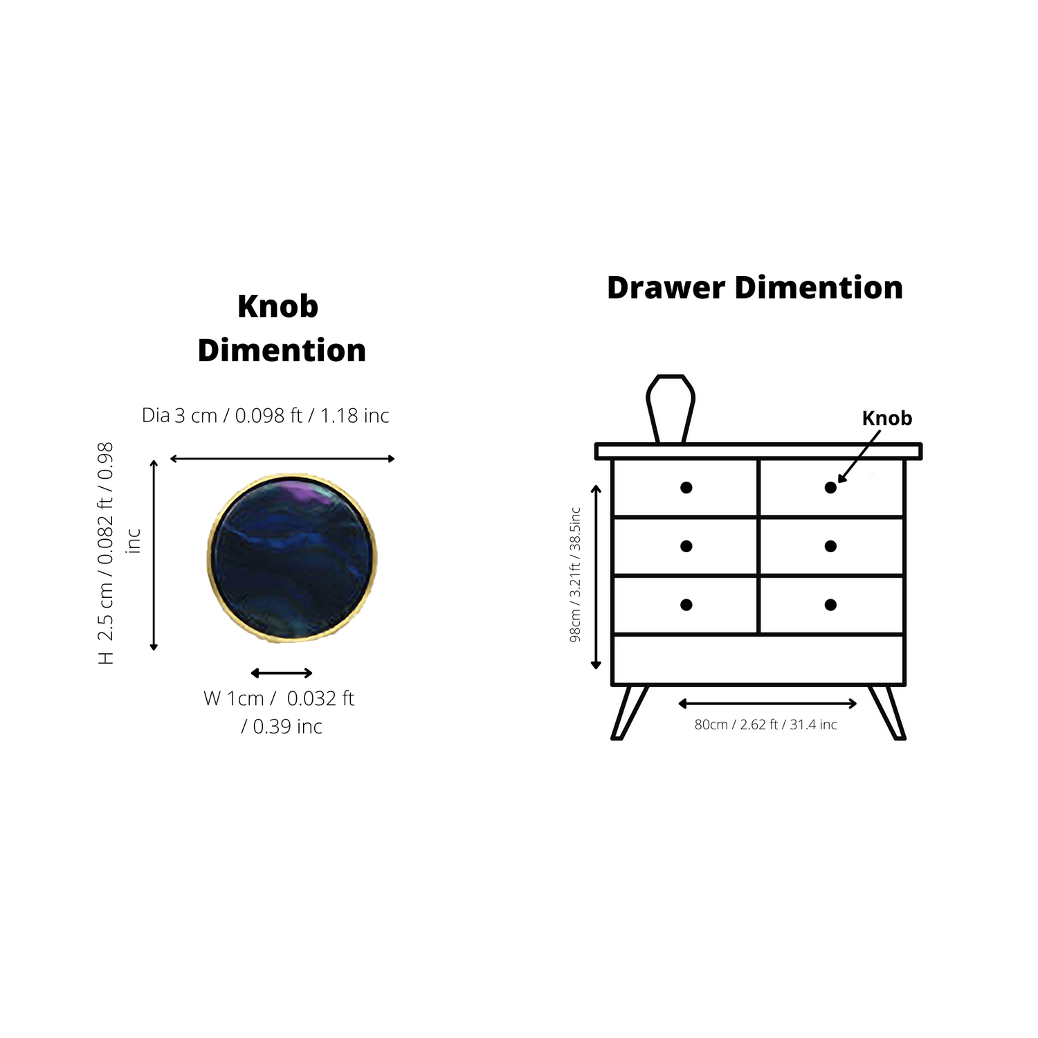 A‑0005 ring pull – matte black with brushed brass base, perfect for drawers, cabinets, wardrobes &amp; side tables by MANTARA