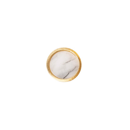 Gemstone Knob Knob 25mm / Green / Marble - M A N T A R A