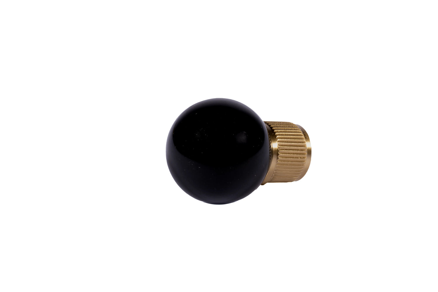 The Mantara C-0028 Geodelle Knob is a modern crystal knob in black, perfect for drawers, cabinets, and wardrobes.