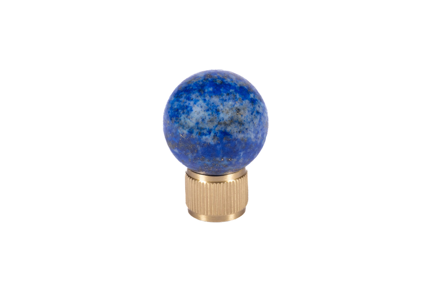 The Mantara C-0028 Geodelle Knob is a modern crystal knob in blue, perfect for drawers, cabinets, and wardrobes.