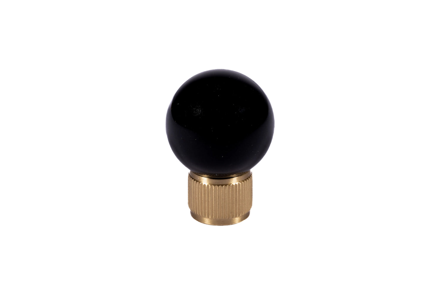 The Mantara C-0028 Geodelle Knob is a modern crystal knob in black, perfect for drawers, cabinets, and wardrobes.