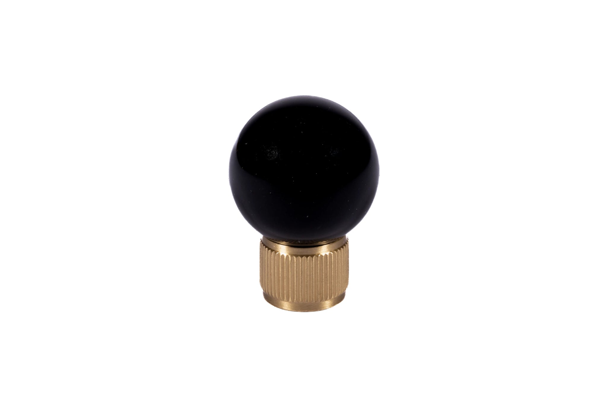 The Mantara C-0028 Geodelle Knob is a modern crystal knob in black, perfect for drawers, cabinets, and wardrobes.