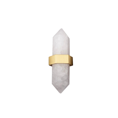 The Mantara C-0012 is a modern crystal knob in white, ideal for kitchens, furniture, drawers, and cabinets.