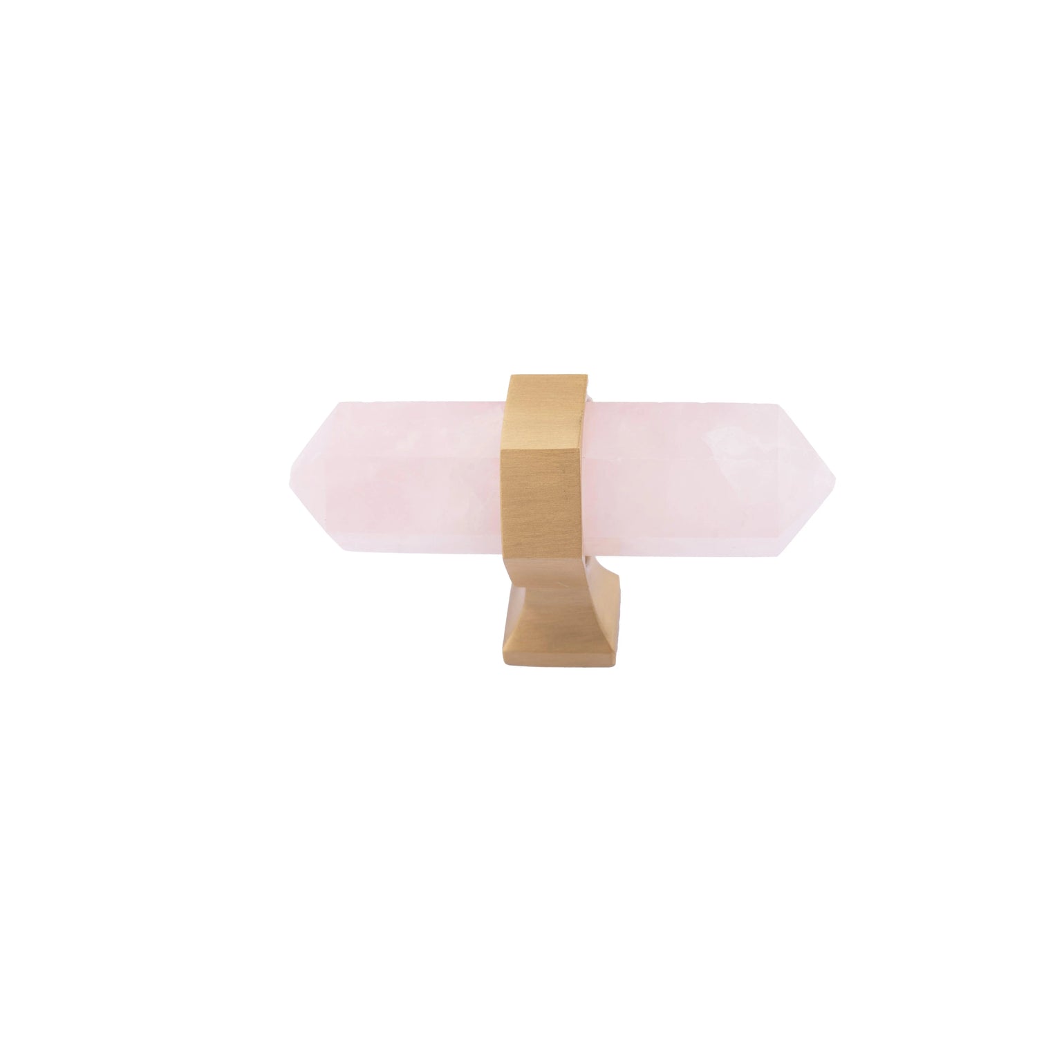 The Mantara C-0012 is a modern crystal knob in pink, ideal for kitchens, furniture, drawers, and cabinets.