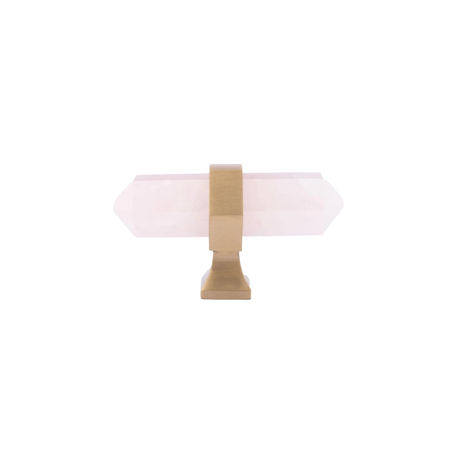 The Mantara C-0012 is a modern crystal knob in pink, ideal for kitchens, furniture, drawers, and cabinets.