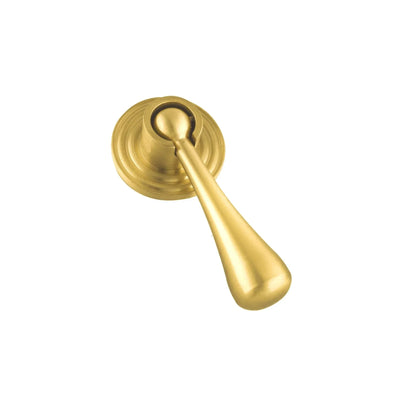 The Mantara B-0036 Heritage Drop Knob is a modern brushed brass knob in gold, ideal for main doors, furniture, drawers, and kitchens.