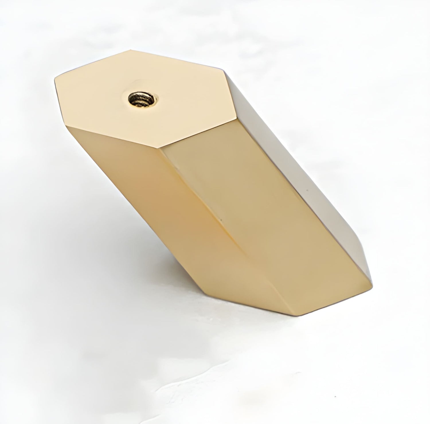 Mantara Hexa Hook B-0091 is a modern brushed brass wall hook in gold, perfect for bathrooms, bedrooms, and living areas.