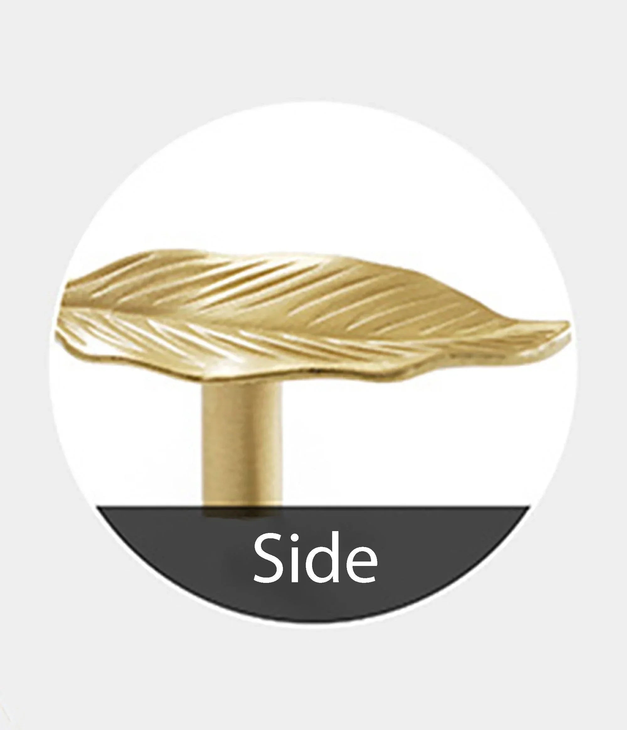 The Mantara B-0019 Ilai Knob is a modern brass knob in gold, ideal for furniture, drawers, bathrooms, and kitchens.