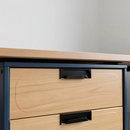 Mantara Concealed Furrow Handle Z-0014 is a modern zinc alloy handle in matte black finish, ideal for sliding doors, drawers, and cupboards.
