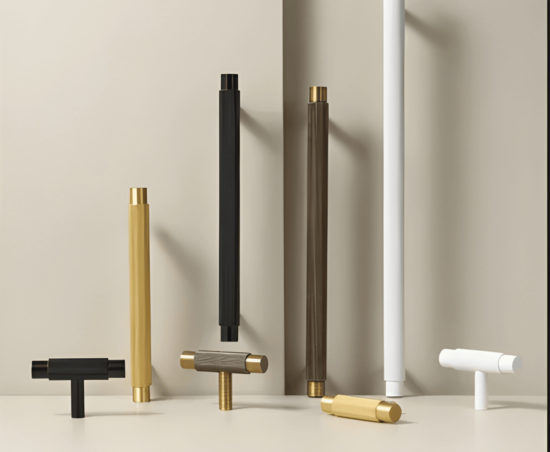 Solara Pull Handle B-0160 brass furniture knob &amp; pull handle, brushed finish, sizes 55mm 132mm 164mm 192mm 260mm, Gold , Bronze, Black and white for cabinets &amp; drawers by Mantara