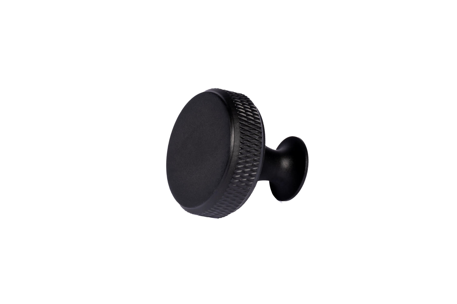 Inez knob AL-0013, black aluminum, L30mm, brushed finish, for kitchen drawers &amp; dressers by Mantara
