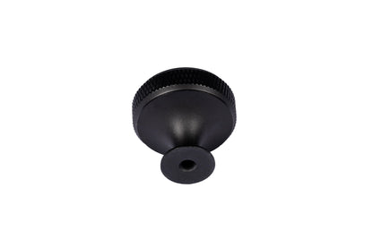 Inez knob AL-0013, black aluminum, L30mm, brushed finish, for kitchen drawers &amp; dressers by Mantara