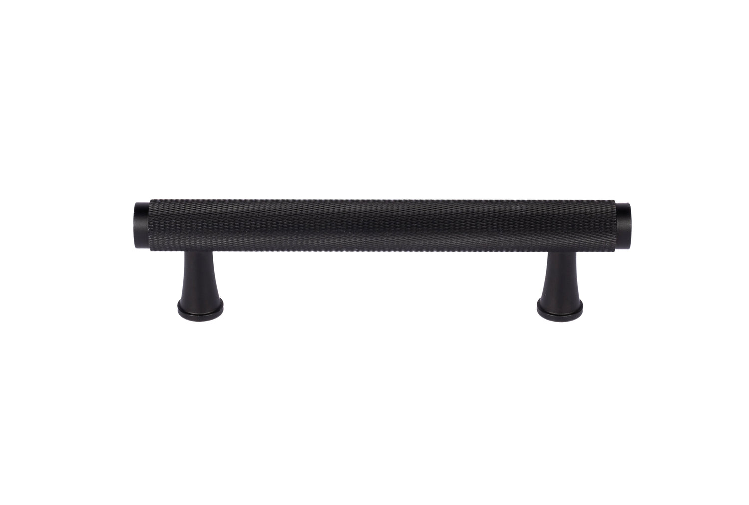 Inez handle AL-0013, black aluminum, L133mm CC96mm, brushed finish, for wardrobes &amp; cabinets by Mantara