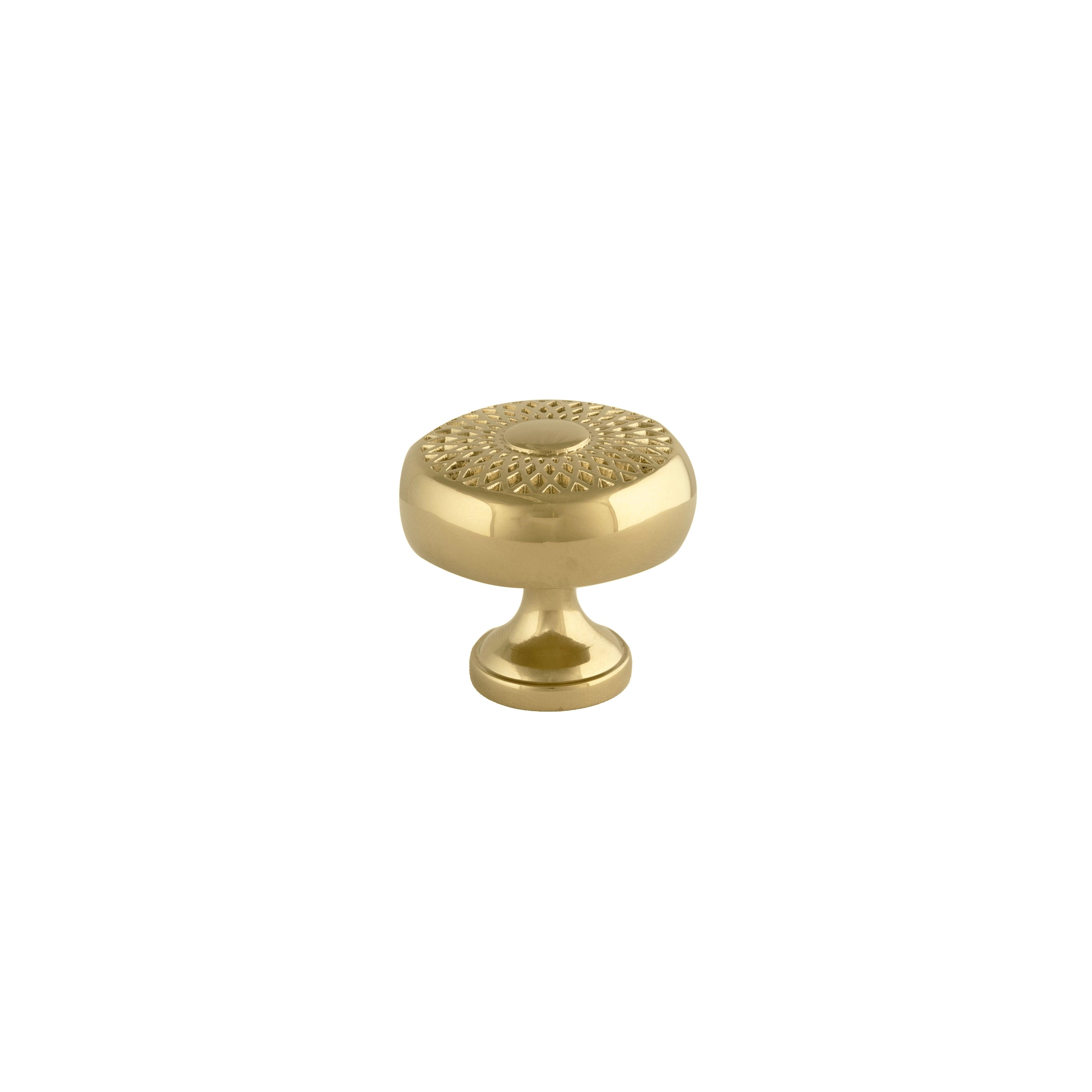 Karna Matte Knob Knob 32mm / Gold / Brass - M A N T A R A