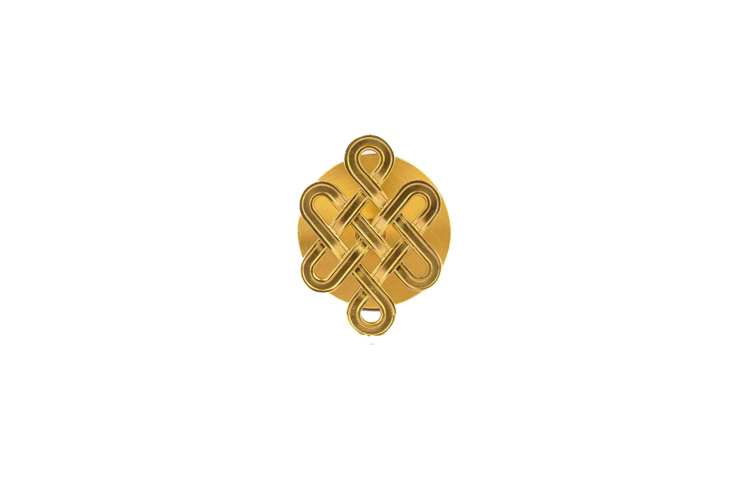 The Lattice Hook by Mantara B-0116 is a modern brass wall hook in gold with a brushed finish, ideal for kitchens and bedrooms.