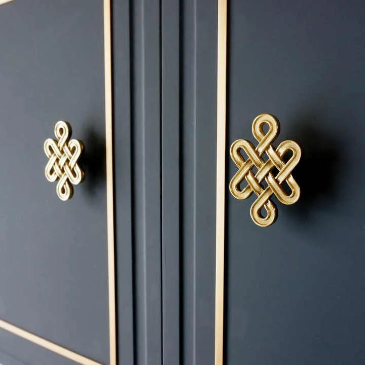 The Lattice Hook by Mantara B-0116 is a modern brass wall hook in gold with a brushed finish, ideal for kitchens and bedrooms.