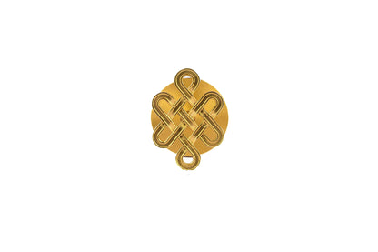 The Lattice Hook by Mantara B-0116 is a modern brass wall hook in gold with a brushed finish, ideal for kitchens and bedrooms.
