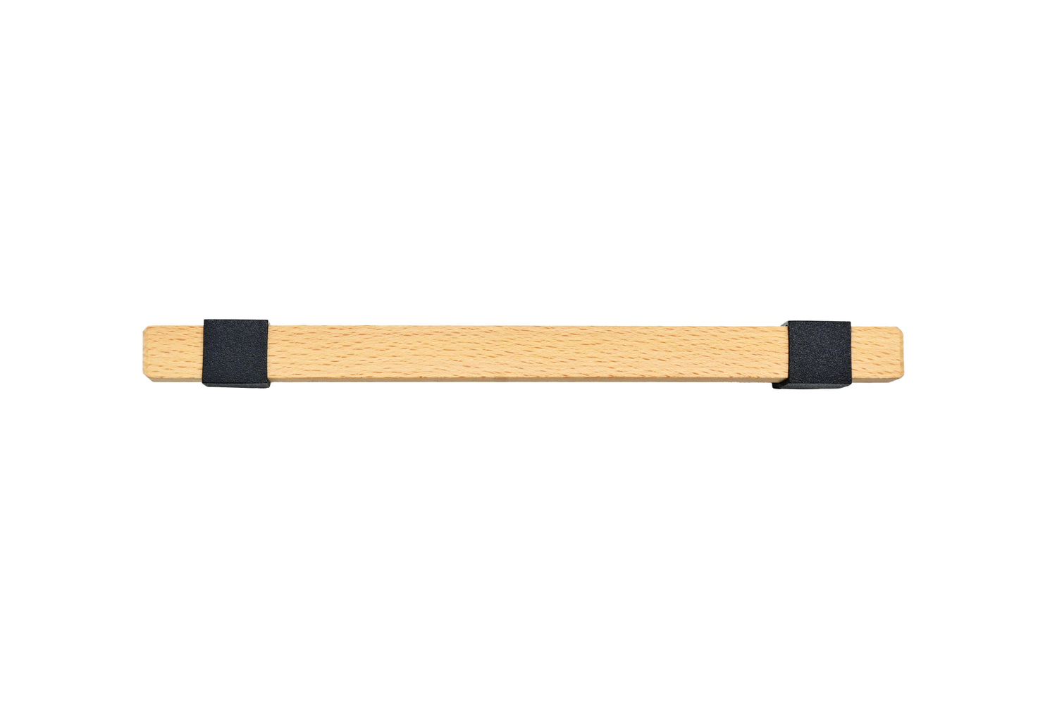 Mantara Lorien Handle  W-0028 is a modern zinc and beech wood handle in  black ideal for kitchen and dresser drawers.