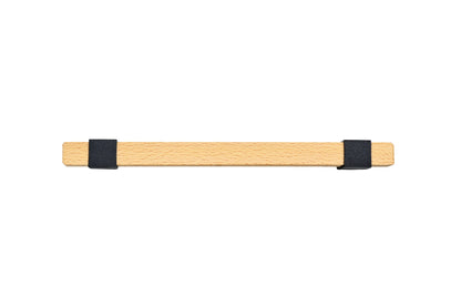 Mantara Lorien Handle  W-0028 is a modern zinc and beech wood handle in  black ideal for kitchen and dresser drawers.