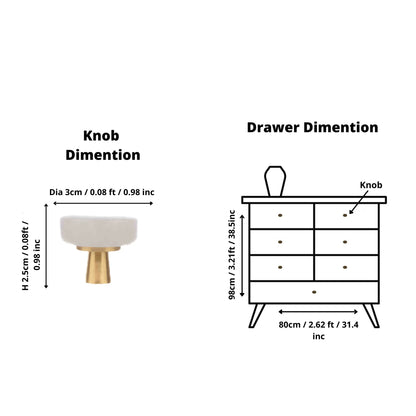 The Mantara C-0019 Lucienne Knob is a modern crystal knob in white, perfect for drawers and cabinets.