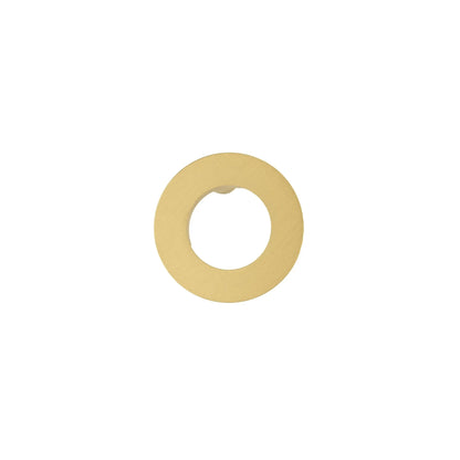 The Mantara B-0025 Lupa Knob is a modern brushed brass knob in gold, ideal for doors, kitchens, furniture, and cabinets.