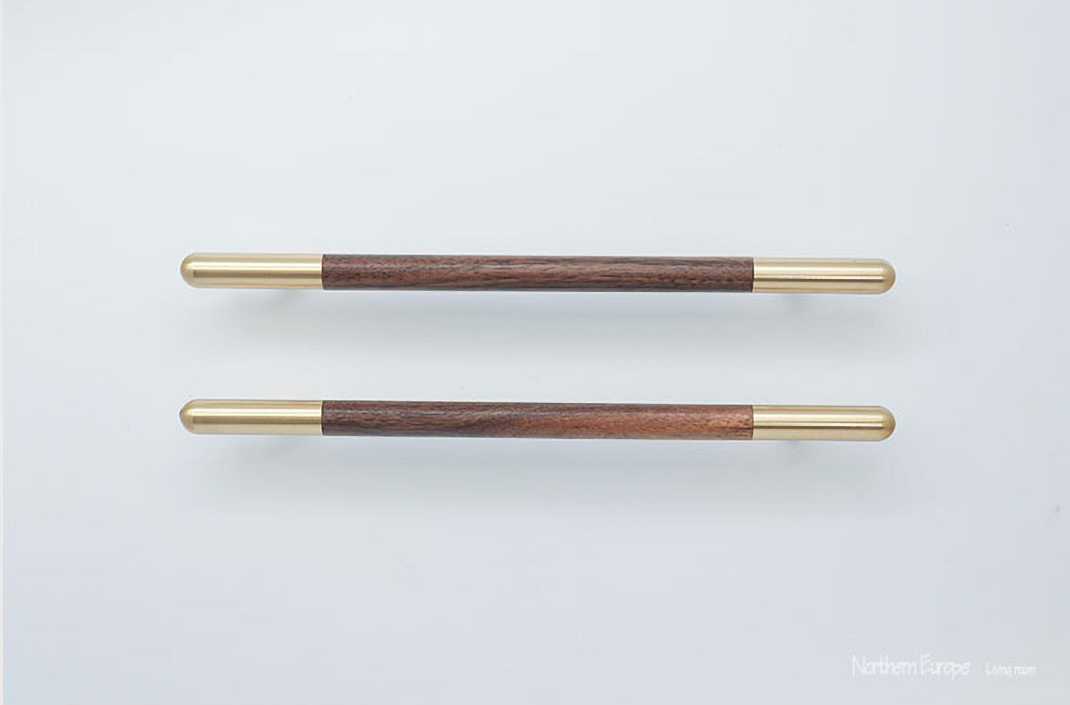 Mahogany Handle Handles 305mm / Brown / Wood - M A N T A R A