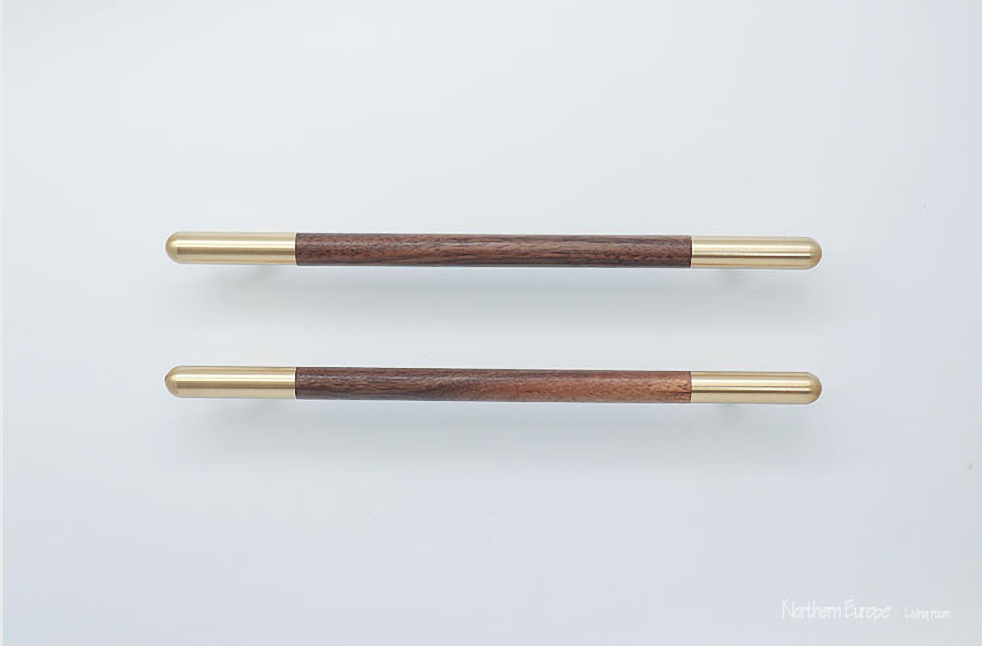 Mahogany Handle Handles 305mm / Brown / Wood - M A N T A R A