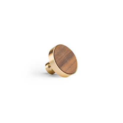 Mahogany Knob Knob 30mm / Brown / Wood - M A N T A R A