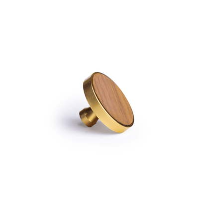 Mahogany Knob Knob 40mm / Brown / Wood - M A N T A R A
