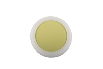 Mallow Knob S-0001 in green silicone, brushed finish, 51mm size, for drawers by Mantara.