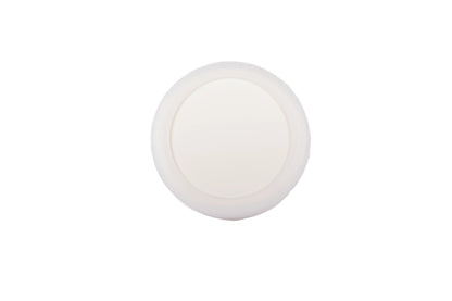 Mallow Knob S-0001 in white silicone, brushed finish, 51mm size, for drawers by Mantara.
