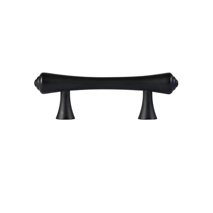 Mantara Raphael Handle B-0068 is a modern brushed brass handle in black, ideal for kitchens, drawers, and wardrobes.
