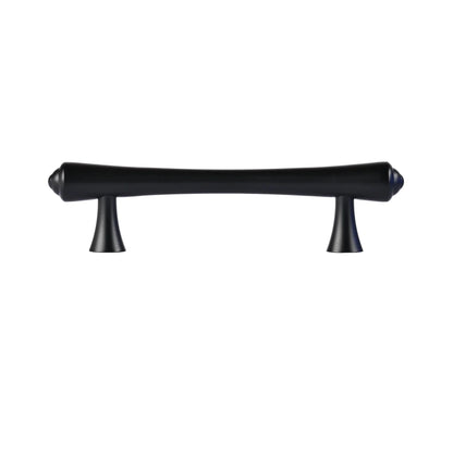 Mantara Raphael Handle B-0068 is a modern brushed brass handle in black, ideal for kitchens, drawers, and wardrobes.