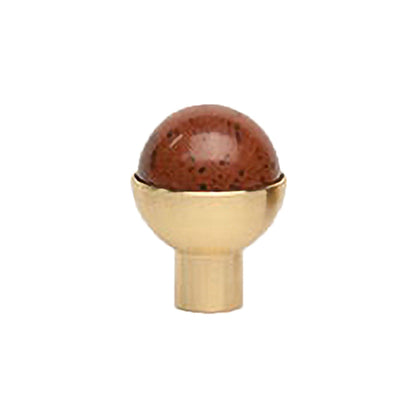 Mantara C-0006 Dis Knob Knob 26mm / Brown / Crystal - M A N T A R A