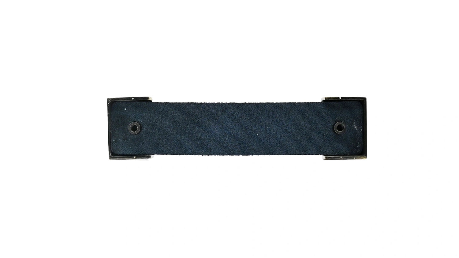 The Mantara L-0015 is a modern crystal handle in blue, ideal for kitchen drawers and dressers.