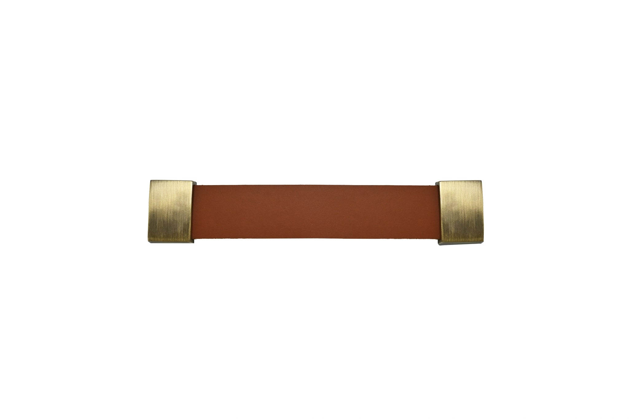 The Mantara L-0015 is a modern crystal handle in brown, ideal for kitchen drawers and dressers.